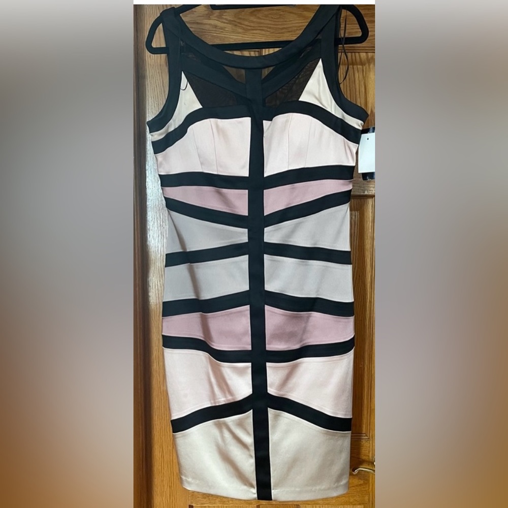 JAX Women’s sleeveless color block dress